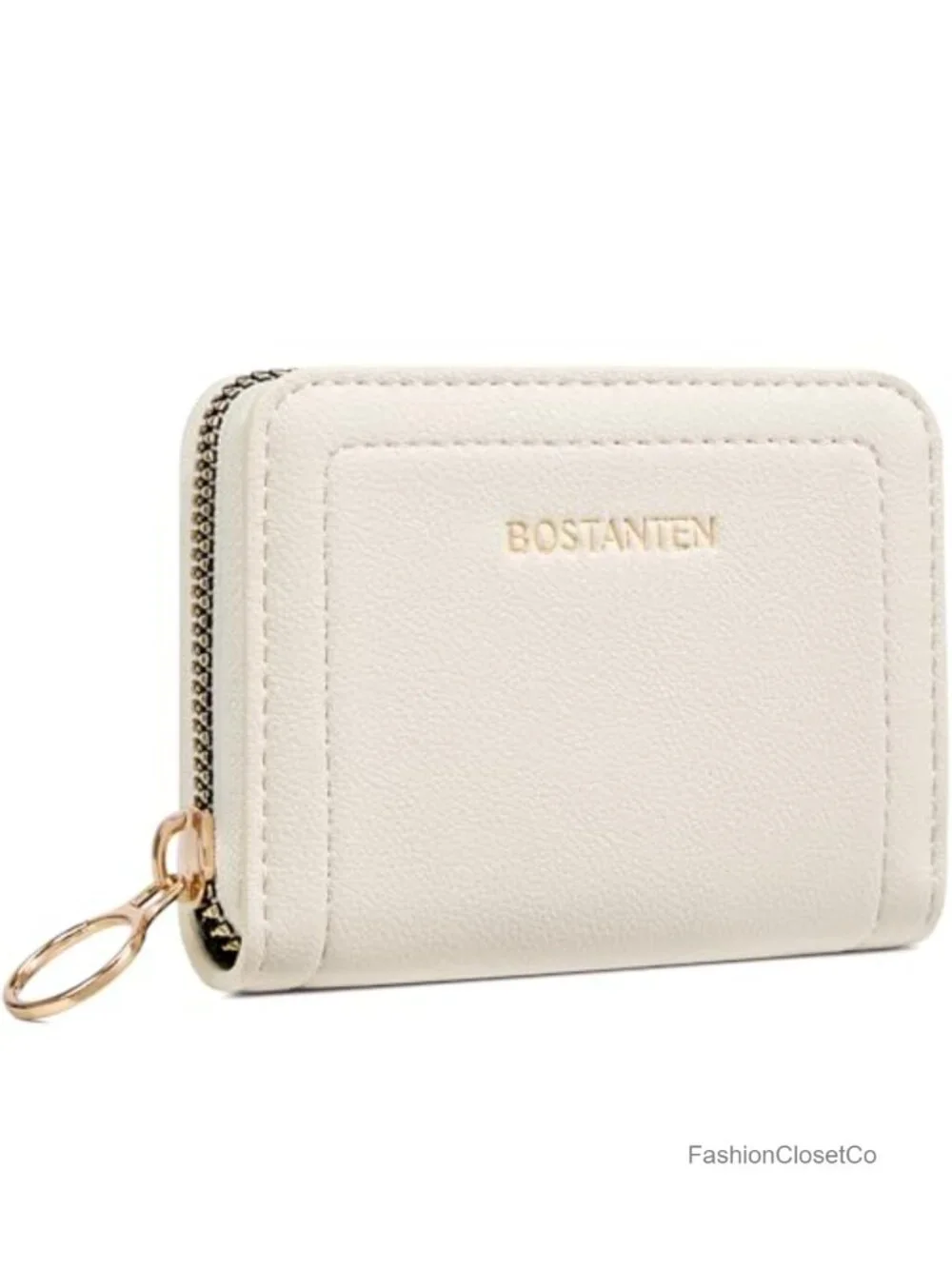 RFID Accordion Zipper Card Wallet Faux Leather Slim Compact